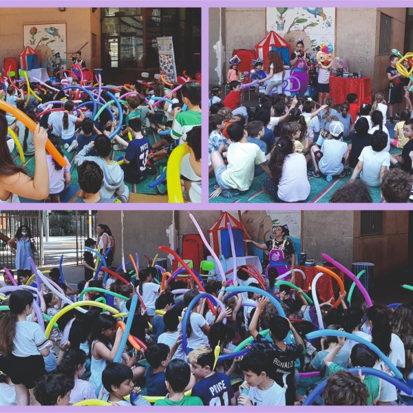 תמונה מפעילויות בלונים לקייטנה לכמויות גדולות יחסית